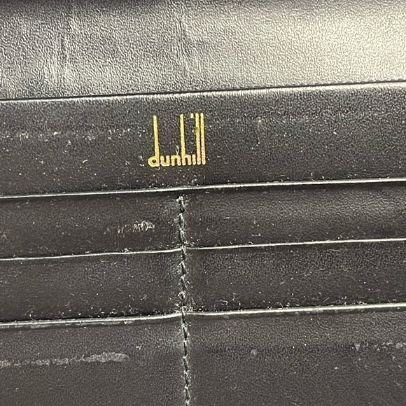 DUNHILL long calf leather men's wallet in black - Picture 6 of 14